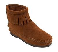 Minnetonka Back Zipper, Unisex Kids Ankle Boots, Brown (Brown), 11 Child UK (29/30 EU)