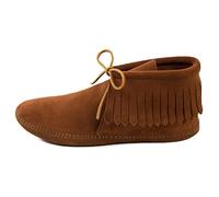 Minnetonka Mens Classic Fringe Boot, Softsole Brown, 10 M US