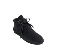 Minnetonka Classic Fringe, Women Mocassins Boots, Black (Black), 7 UK (40 EU)
