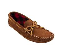 Minnetonka Men Double Bottom Fleece Mocassins, Brown (Brown), 10 UK