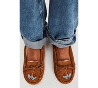 Minnetonka for FP Ayashe Moccasins at Free People in Brown, Size: US 8 - female