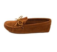 Minnetonka Men Leather Laced Softsole Mocassins, Brown, 8 UK