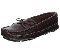 Minnetonka Men Double Bottom Cowhide Driving Moc Mocassins, Brown Brown, 10 UK