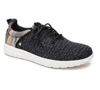 Minnetonka Men’s Eco Anew,Fashion Knit Sneakers Handcrafted with Orth+D4:D23oLite EcoPlush Recycled Insole, 100% Recycled Breathable Mesh Lining and Laces, 70% Sugarcane EVA Sole, Black Multi, 8 UK