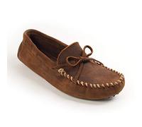 Minnetonka Men's Original Cowhide Driving Moc Mocassins, Brown Ruff, 9.5 UK