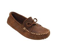Minnetonka Men's Original Cowhide Driving Moc Mocassins, Brown Ruff, 9.5 UK
