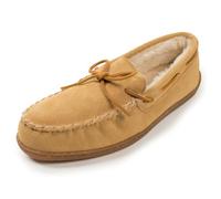 Minnetonka Men's Pile Lined Hardsole 3901 Mocassins, Beige (Tan), 11 UK