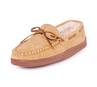 Minnetonka Men's Pile Lined Hardsole 3901 Mocassins, Beige (Tan), 9 UK