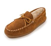 Minnetonka Men's Pile Lined Hardsole 3902W Mocassins, Brown (Brown), 9 UK