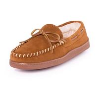 Minnetonka Women's Pile Lined Hardsole Mocassins, Brown (Brown), 9 UK