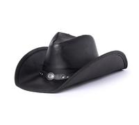 Minnetonka Western Hat Adult Silverton Dude Leather Tan 9611