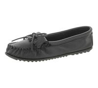 Minnetonka Women's Deerskin Soft-T Mocassins, Black (Black), 5 UK
