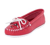 Minnetonka Women’s Thunderbird Animikii Beaded Moccasins, Red, 7 UK
