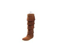 Minnetonka Women's 5-Layer Fringe Mocassins Boots, Brown (Brown), 6 UK