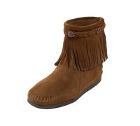 Minnetonka womens HI TOP BACK ZIP BOOT Hi-top Back Zip Boot Brown Size: 5.5