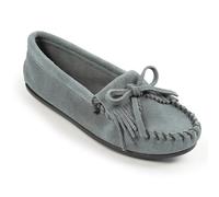 Minnetonka Women's Kilty Suede Moc Moccasins, Blue, 5.5 UK