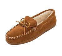 Minnetonka Women's Pile Lined Hardsole Mocassins, Brown (Brown), 9 UK