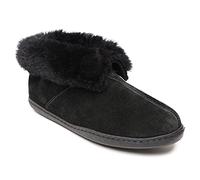 Minnetonka Women's Sheepskin Ankle Boot, Black, 7 UK