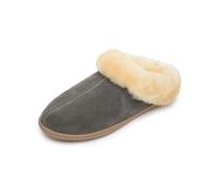 Minnetonka Women's-Sheepskin Mule - Grey US 7 M