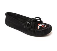 Minnetonka Women's Thunderbird Animikii Softsole, Black, Size 9.5