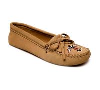 Minnetonka Women's Thunderbird Animikii Softsole, Tan, Size 9