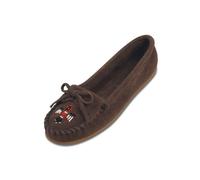 Minnetonka Women's Thunderbird II Mocassin, Brown (Dusty Brown), 7.5 US Women