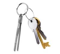 Minni Keychain Tweezers - Portable Small Tweezers, Flat Head Clamp Tweezers | Chip Removal Tool, Beauty Care Tool, High Hardness Tweezers for Ve