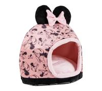 CERDÁ Dog Cave Bed Minnie - Disney Mouse Design Red - Cozy Safe Space for Small & Medium Pets