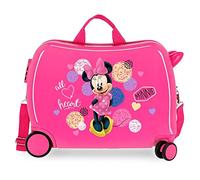 Disney Love Minnie Pink Kids Rolling Suitcase 50x38x20 cm Rigid ABS Combination lock 34 Litre 2.3 Kg 4 Wheels Hand Luggage