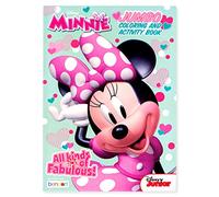Minnie Jumbo Coloring and Activity Book Character Patterned Tool for Brain Stimulation 80-Page Creativity-Focused Gadget Quality Travel and Educational Kids Art Material