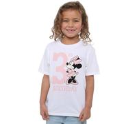 Minnie Mouse 3rd Birthday Shirt Girls T Shirt, White, 3-4 Years
