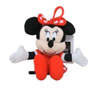 Minnie Mouse 6" Plush Zipper Pull - Soft Toy Clip Accessory for Bags and Backpacks