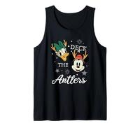 Minnie Mouse and Daisy Deck The Antlers Christmas Tank Top