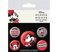 Minnie Mouse Badge Pack, Ceramic, Multi-Colour, 10 x 12.5cm
