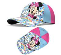 Minnie Mouse Baseball Hat | Light Blue | Kids Girls Cotton Cap, Adjustable Kids Hat for School Sports and Any hot Summers Day 3+ Years
