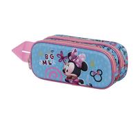 Minnie Mouse Big Smile-3D Double Pencil Case, Blue, 22 x 9.5 cm