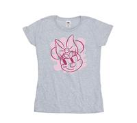 Minnie Mouse Bold Style Cotton T-Shirt Disney Grey XL