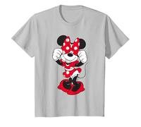 Minnie Mouse Bow Over Eyes T-Shirt, Youth, Silver Grey, 4T