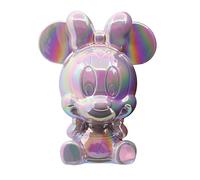 Enesco Disney Showcase Minnie Mouse Sitting with Face in Hands Coin Bank, 7.2 Inches, Pink