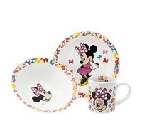 Minnie Mouse Ceramic Snack Set in Gift Box 3 Pieces (Bowl, Plate, Mug)