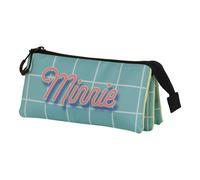 Minnie Mouse Cheese-FAN Triple Pencil Case 2.0, Blue, 23 x 11 cm