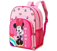 Minnie Mouse Kids Childrens Premium Backpack School Rucksack Travel Bag Boys Girls with side mesh pocket and front zipped pocket