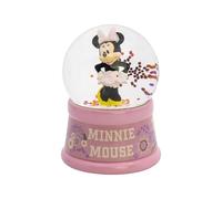 Minnie Mouse Decorative Snow Globe 9.5cm, Glitter Water Snow Dome Collectible Figurine in Gift Box, Premium Glass & Plastic Base for Boys and Girls, Decoration for Home, Bedroom, Desk (Minnie Mouse)
