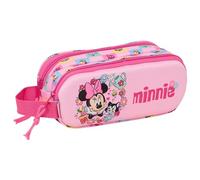MINNIE MOUSE - Double 3D Pencil Case, Children's Pencil Case, Ideal for School Age Children, Comfortable and Versatile, Quality and Resistance, 21 x 6 x 8 cm