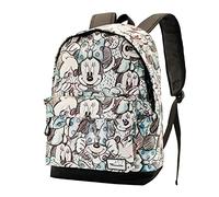 Minnie Mouse Drawing-FAN HS Backpack, Grey, 18 x 30 x 43 cm, Capacity 22 L
