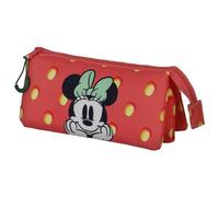 Minnie Mouse Fresh-Triple Pencil Case, Pink, 23 x 11 cm