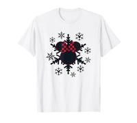 Minnie Mouse Gingham Snowflake Christmas T-Shirt