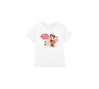 Minnie Mouse Girl's Vintage Valentine'S Day Hey Sweetie T-Shirt White | Size: 5-6 Years Minnie Mouse White 5-6 Years