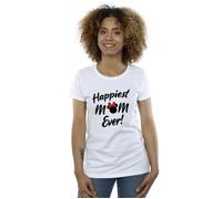 Minnie Mouse Happiest Mom Ever Cotton T-Shirt Disney White XXL