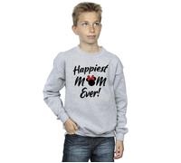Minnie Mouse Happiest Mom Ever Sweatshirt Disney Grey 9 Years